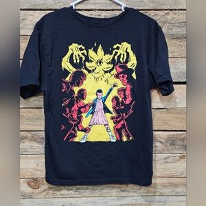 Size Large Black Strangers Things‎ Tee Shirt Super Soft